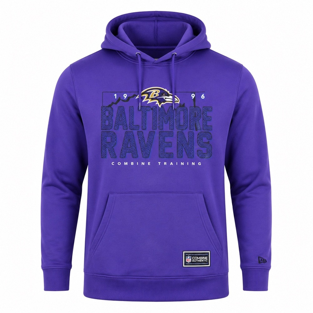 Baltimore Ravens Mens XXL Purple NFL Training Hoodie sweatshirt NEW athletic‎